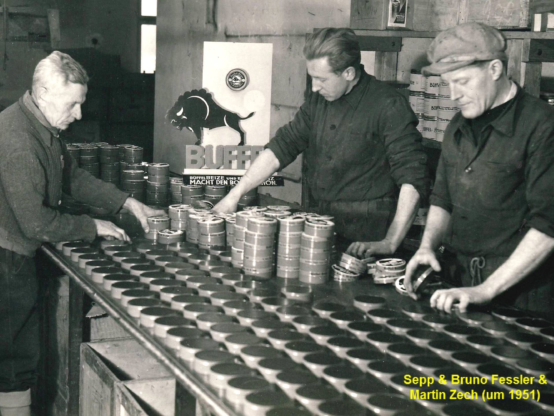 Sepp & Bruno Fessler & Martin Zech (um 1951)