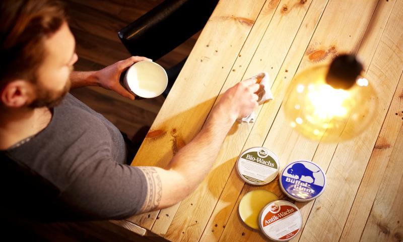 Anwendung Büffel-Wachs